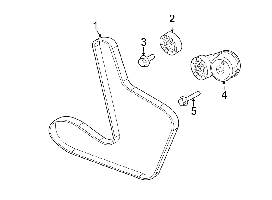 Diagram BELTS & PULLEYS. for your 1995 Jeep Wrangler   