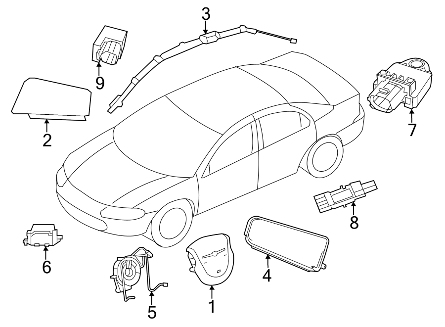 7RESTRAINT SYSTEMS. AIR BAG COMPONENTS.https://images.simplepart.com/images/parts/motor/fullsize/PM08460.png