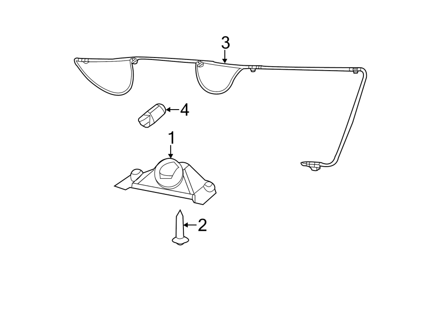 Diagram REAR LAMPS. LICENSE LAMPS. for your 2020 Jeep Grand Cherokee 3.6L Pentastar V6 FLEX A/T AWD High Altitude Sport Utility 