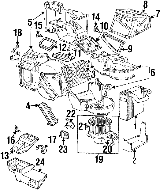 22AIR CONDITIONER & HEATER. EVAPORATOR & HEATER COMPONENTS.https://images.simplepart.com/images/parts/motor/fullsize/PM95070.png