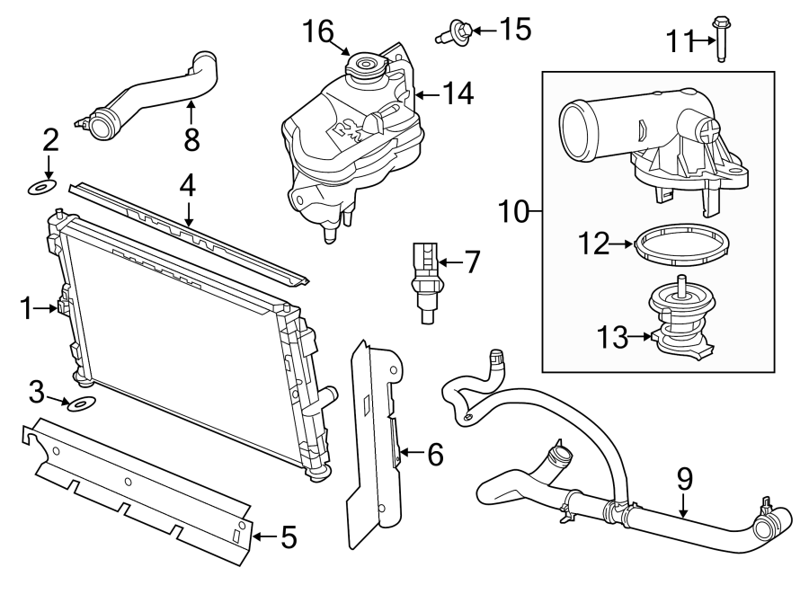 RADIATOR & COMPONENTS.