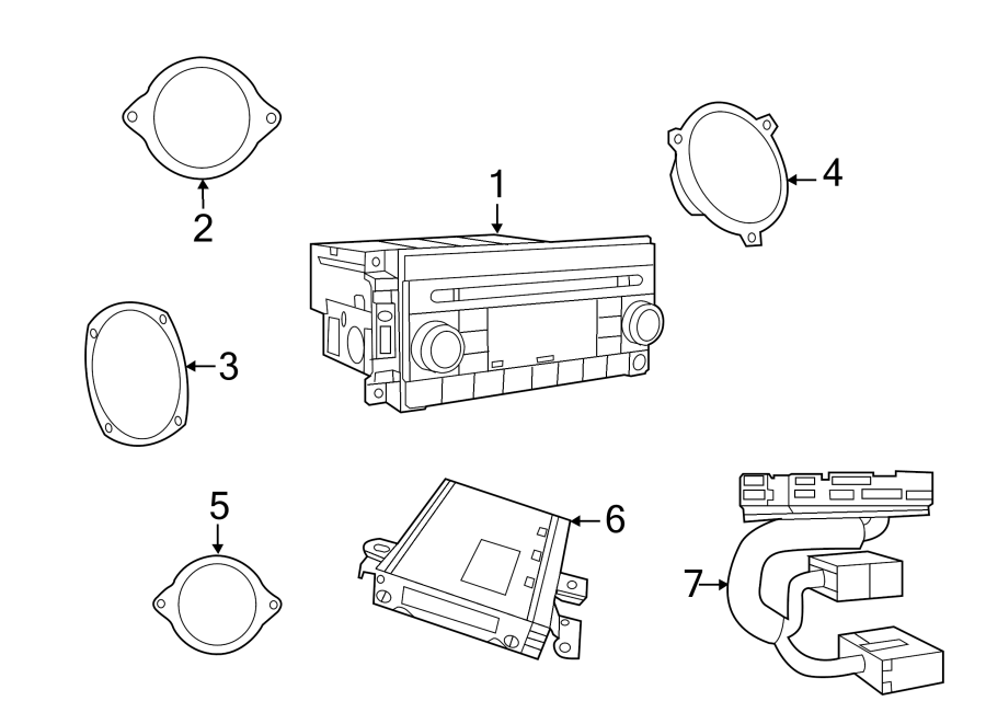 Diagram INSTRUMENT PANEL. SOUND SYSTEM. for your 2011 Chrysler 200 Touring Convertible 3.6L Pentastar V6 FLEX A/T 