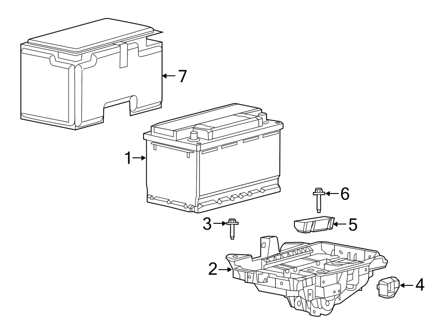 Diagram BATTERY. for your 2017 Dodge Charger 5.7L HEMI V8 A/T RWD Daytona Sedan 