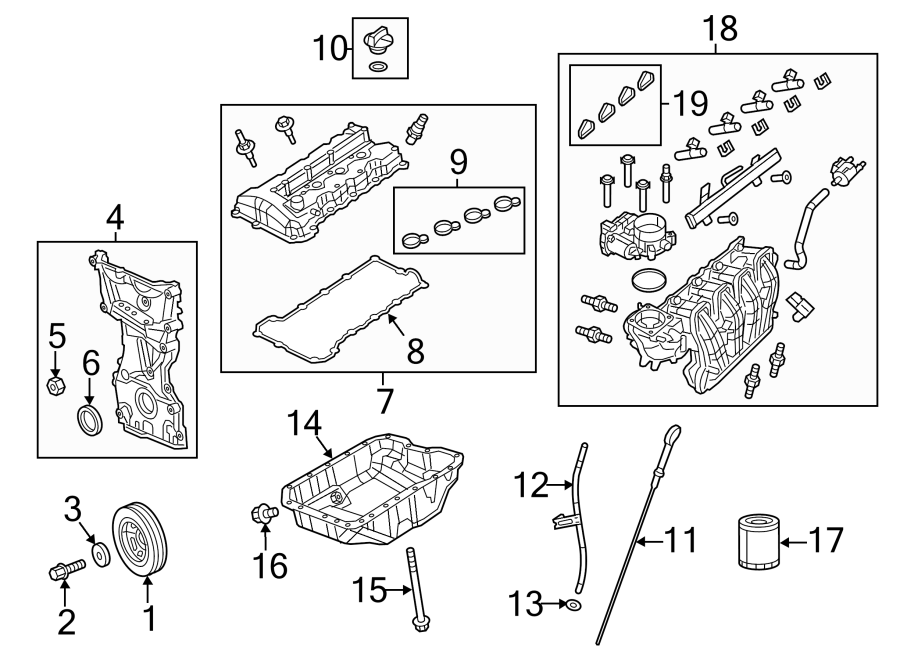 Diagram ENGINE PARTS. for your 2017 Ram ProMaster 3500   