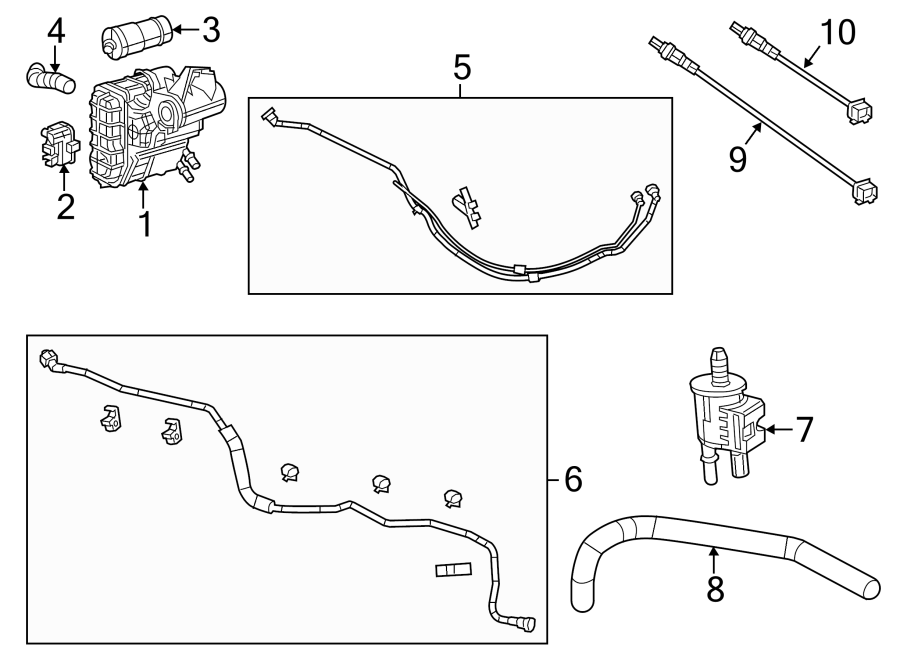 Diagram EMISSION SYSTEM. EMISSION COMPONENTS. for your 2014 Ram 1500   