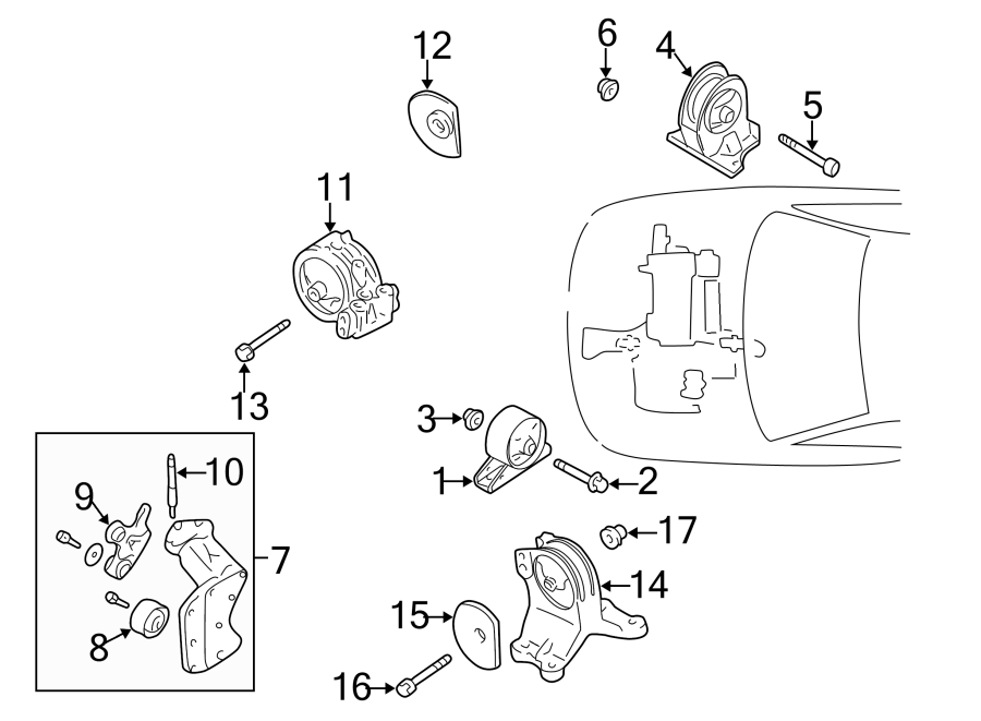 13ENGINE / TRANSAXLE. ENGINE & TRANS MOUNTING.https://images.simplepart.com/images/parts/motor/fullsize/PT01180.png