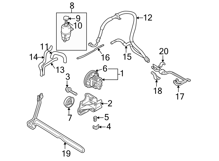 1STEERING GEAR & LINKAGE. PUMP & HOSES.https://images.simplepart.com/images/parts/motor/fullsize/PT01285.png