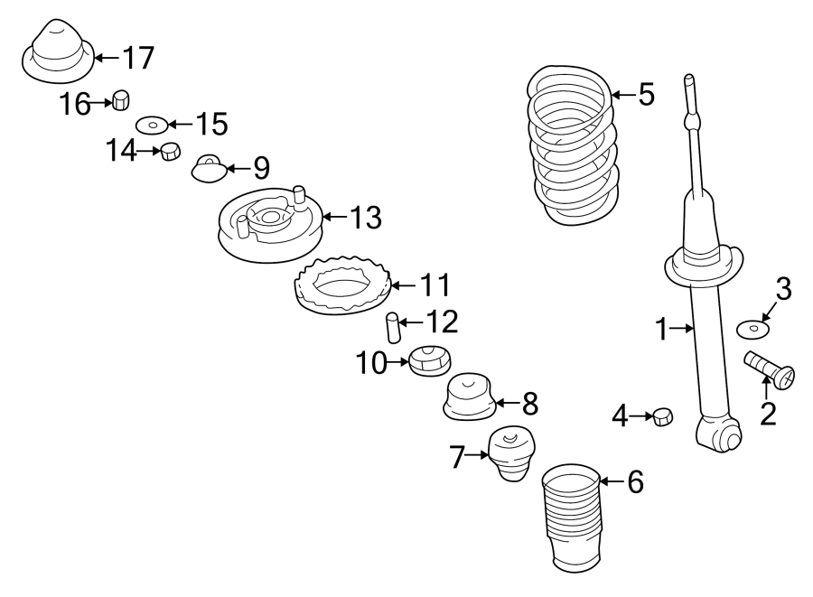 Diagram REAR SUSPENSION. SHOCKS & COMPONENTS. for your 2023 Ram 2500 6.7L 6 cylinder DIESEL A/T RWD Lone Star Crew Cab Pickup Fleetside 