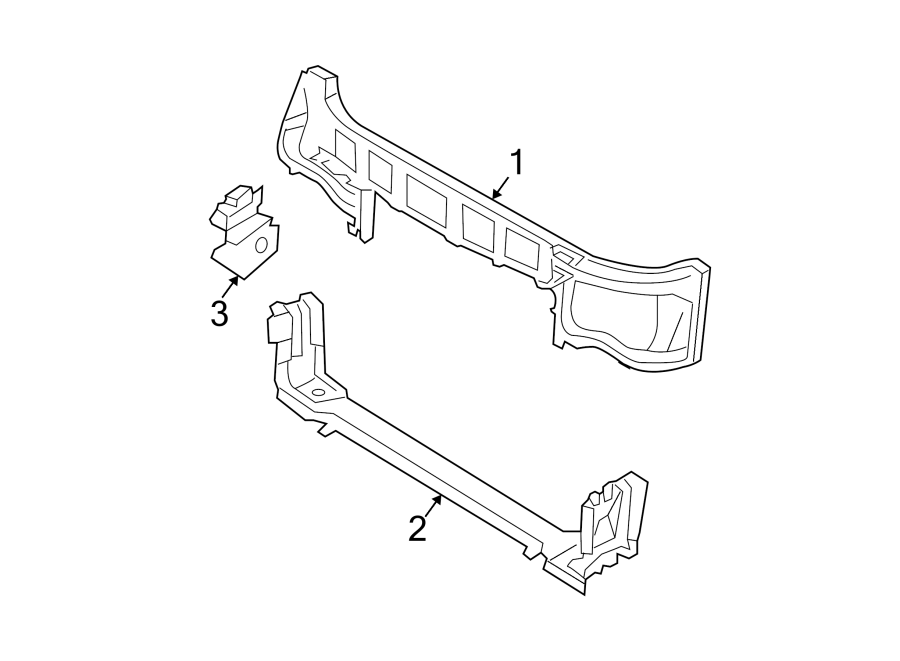 Diagram RADIATOR SUPPORT. for your Plymouth