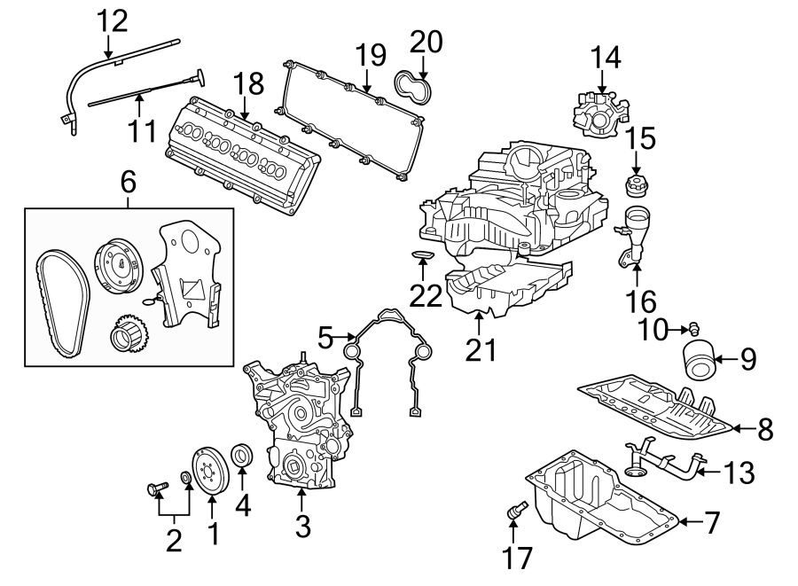 Diagram ENGINE PARTS. for your Dodge Magnum  