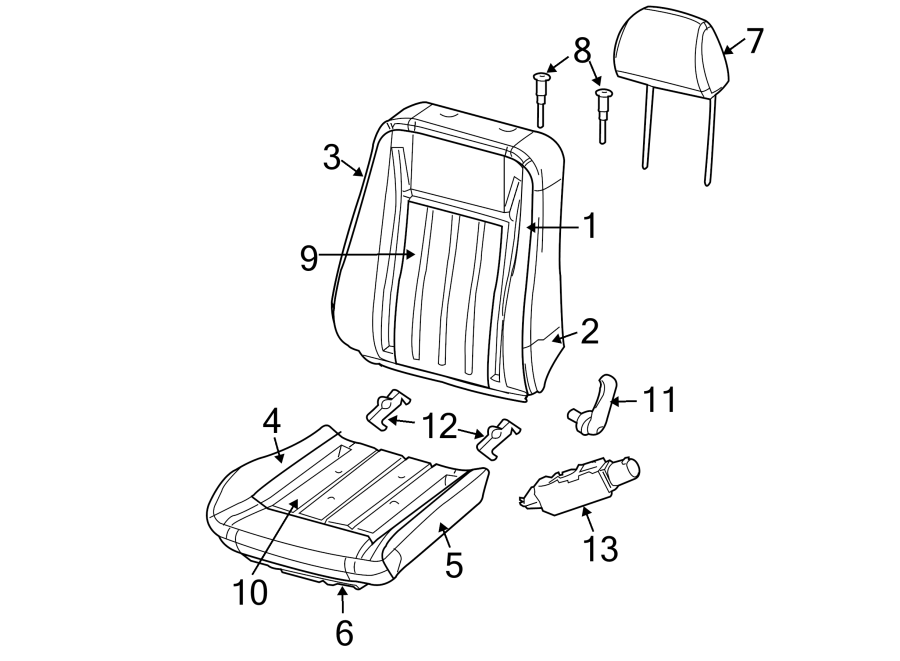 1SEATS & TRACKS. FRONT SEAT COMPONENTS.https://images.simplepart.com/images/parts/motor/fullsize/PT05460.png