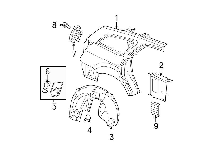 QUARTER PANEL & COMPONENTS.