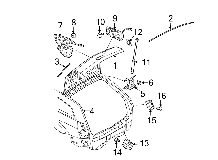 Diagram LIFT GATE. GATE & HARDWARE. for your Ram