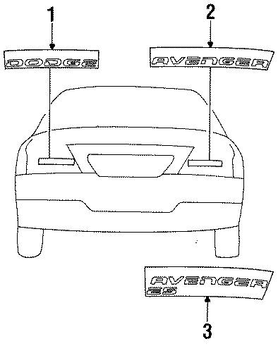 1TRUNK LID. EXTERIOR TRIM.https://images.simplepart.com/images/parts/motor/fullsize/PT95550.png