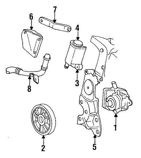 STEERING GEAR & LINKAGE. PUMP & HOSES. Diagram