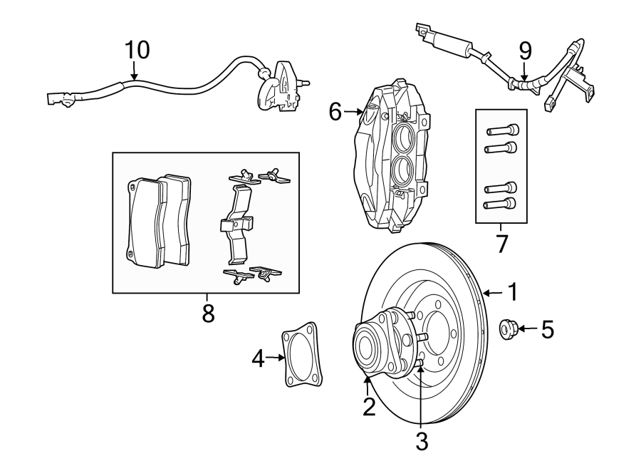 10FRONT SUSPENSION. BRAKE COMPONENTS.https://images.simplepart.com/images/parts/motor/fullsize/RT03155.png