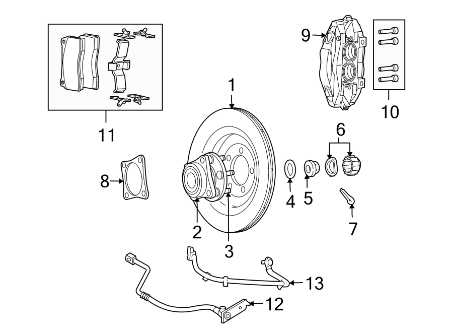 REAR SUSPENSION. BRAKE COMPONENTS.