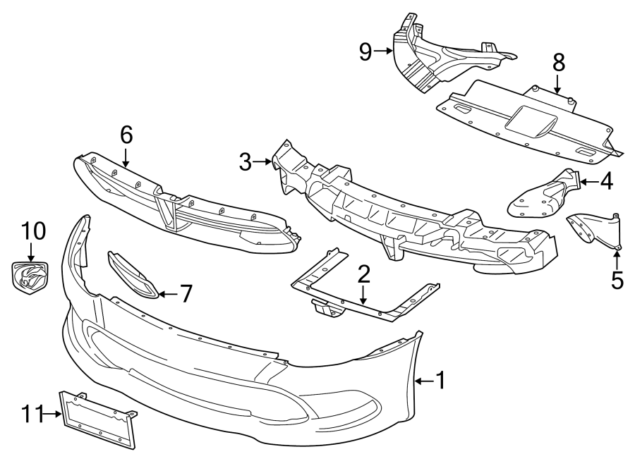 9FRONT BUMPER. BUMPER & COMPONENTS.https://images.simplepart.com/images/parts/motor/fullsize/RT13005.png