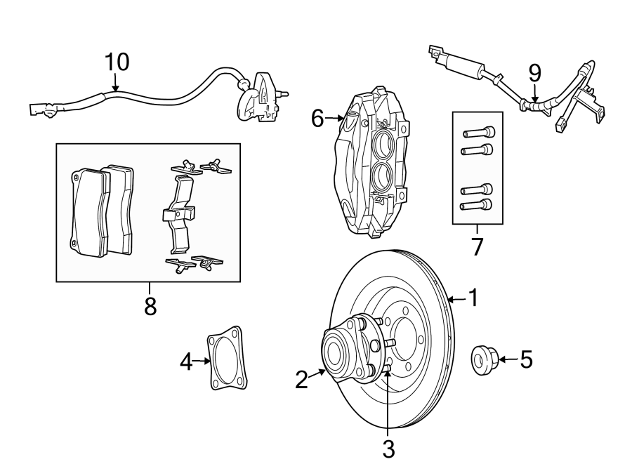 8FRONT SUSPENSION. BRAKE COMPONENTS.https://images.simplepart.com/images/parts/motor/fullsize/RT13180.png