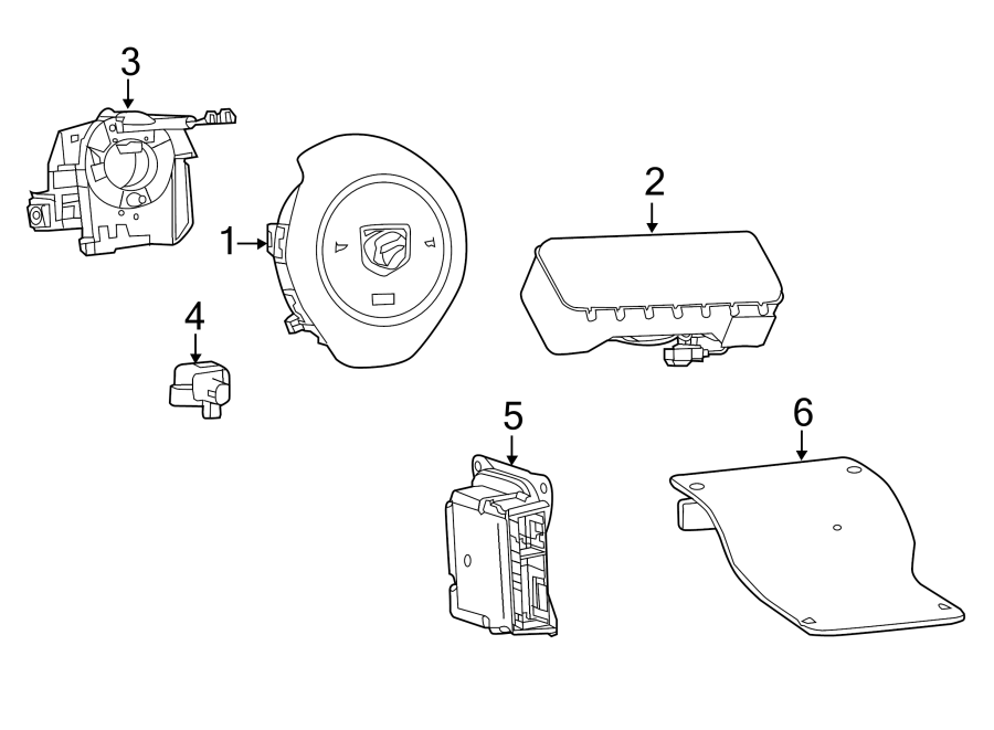 1RESTRAINT SYSTEMS. AIR BAG COMPONENTS.https://images.simplepart.com/images/parts/motor/fullsize/RT13265.png