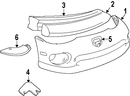 1FRONT BUMPER. BUMPER & COMPONENTS.https://images.simplepart.com/images/parts/motor/fullsize/RT93010.png