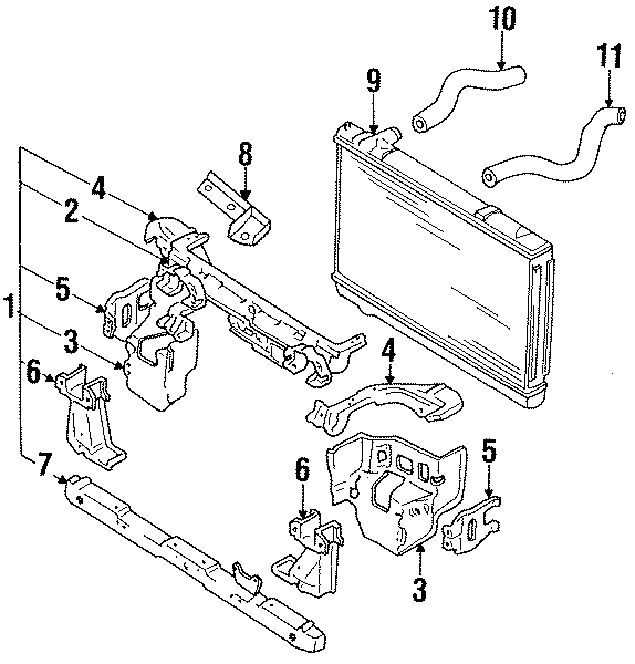 10RADIATOR & COMPONENTS. RADIATOR SUPPORT.https://images.simplepart.com/images/parts/motor/fullsize/SD90040.png