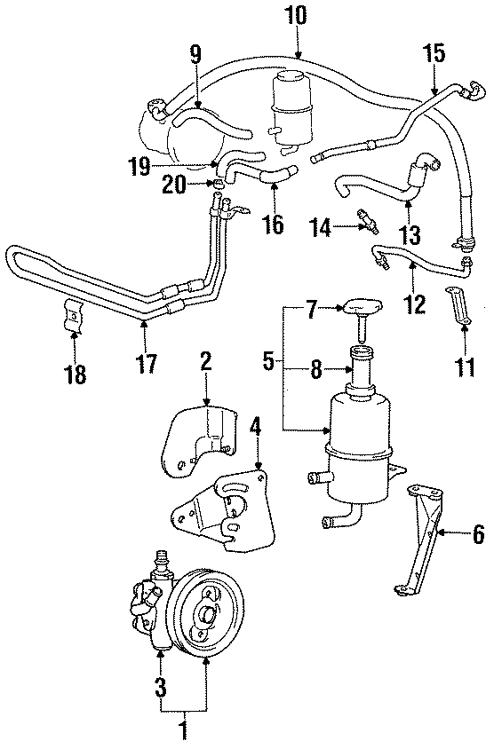 STEERING GEAR & LINKAGE. PUMP.