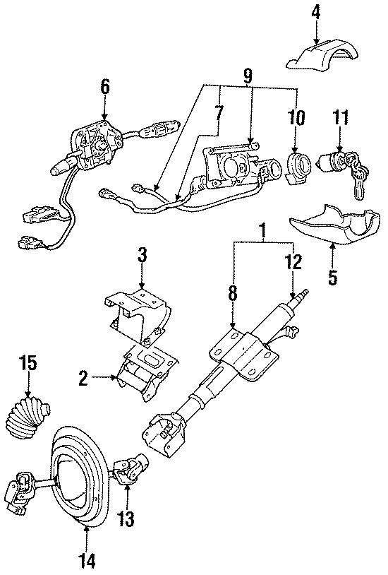 11HOUSING & COMPONENTS. SHAFT & INTERNAL COMPONENTS. SHROUD. STEERING COLUMN ASSEMBLY. SWITCHES & LEVERS.https://images.simplepart.com/images/parts/motor/fullsize/SD90140.png