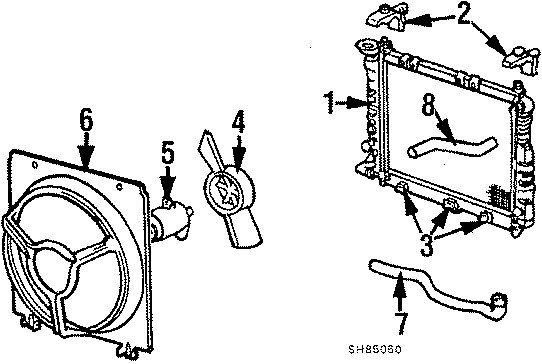 7COOLING FAN. RADIATOR & COMPONENTS.https://images.simplepart.com/images/parts/motor/fullsize/SH85050.png