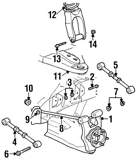 Diagram REAR SUSPENSION. SUSPENSION COMPONENTS. for your 2016 Ram ProMaster 1500   