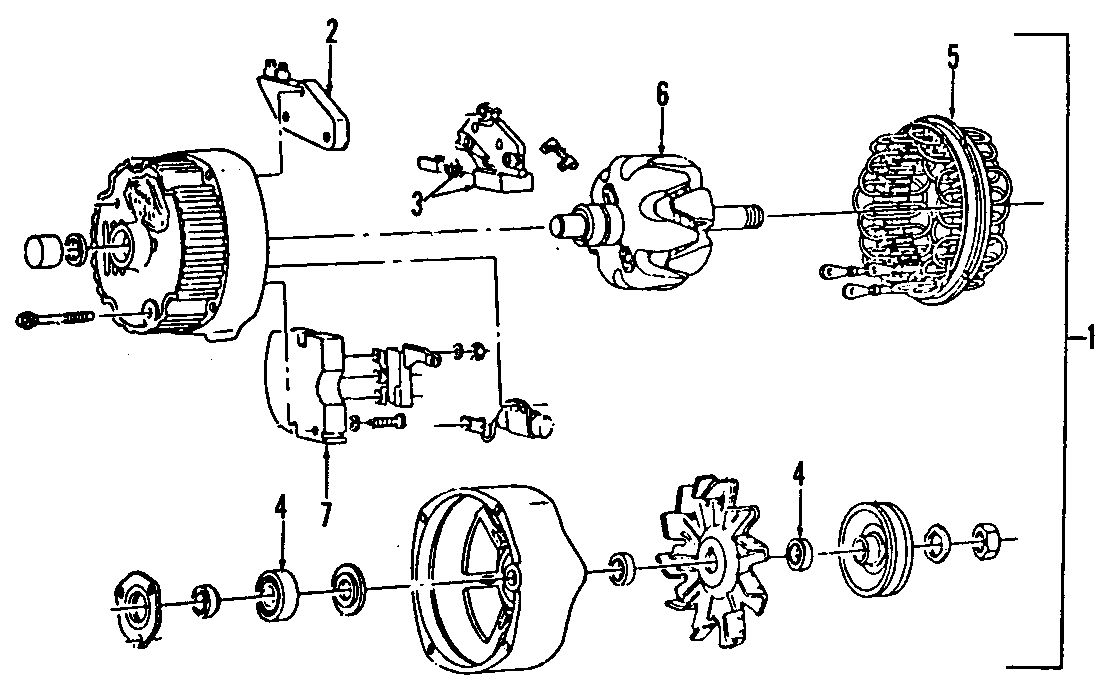 Diagram ALTERNATOR. for your 2017 GMC Sierra 2500 HD 6.0L Vortec V8 FLEX A/T RWD Denali Crew Cab Pickup Fleetside 