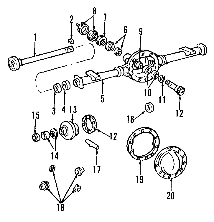 16REAR AXLE. DIFFERENTIAL. PROPELLER SHAFT.https://images.simplepart.com/images/parts/motor/fullsize/T002305.png