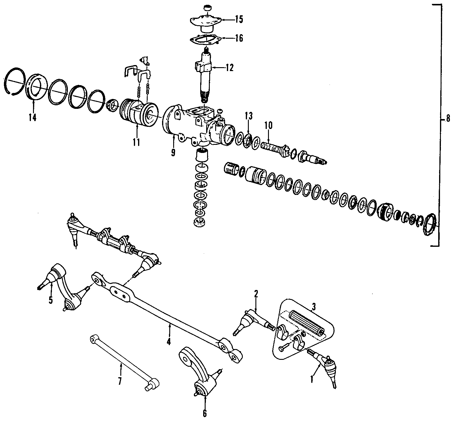 Diagram P/S PUMP & HOSES. STEERING GEAR & LINKAGE. for your Chevrolet R10 Suburban  