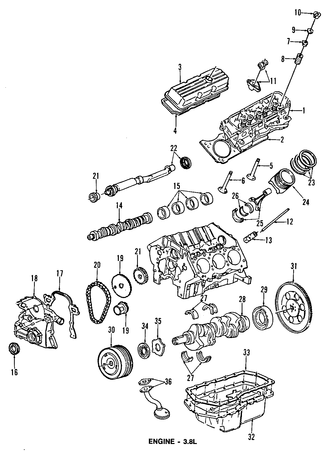 Diagram BALANCE SHAFTS. CAMSHAFT & TIMING. CRANKSHAFT & BEARINGS. CYLINDER HEAD & VALVES. LUBRICATION. MOUNTS. PISTONS. RINGS & BEARINGS. for your 2005 Chevrolet Suburban 1500   