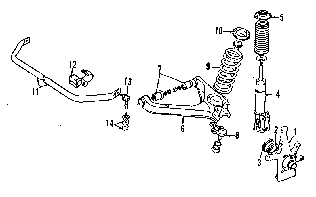 Diagram FRONT SUSPENSION. LOWER CONTROL ARM. STABILIZER BAR. SUSPENSION COMPONENTS. for your 2018 GMC Sierra 2500 HD 6.6L Duramax V8 DIESEL A/T 4WD SLE Extended Cab Pickup Fleetside 