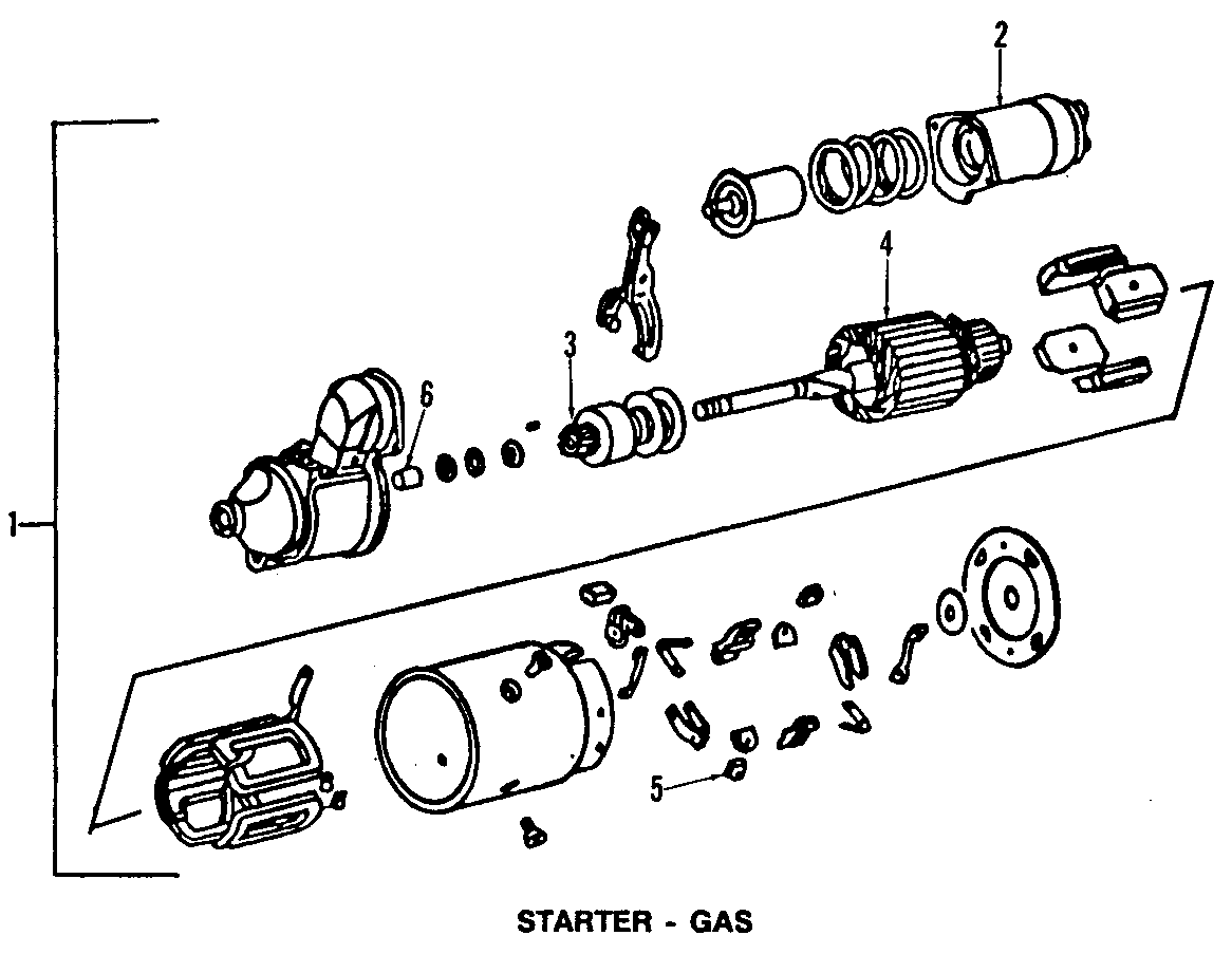 Diagram STARTER. for your Chevrolet El Camino  