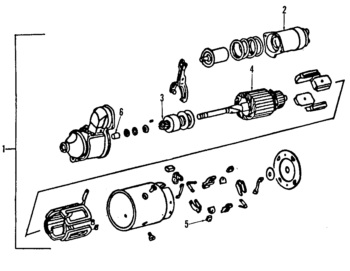 Diagram STARTER. for your Chevrolet G20   