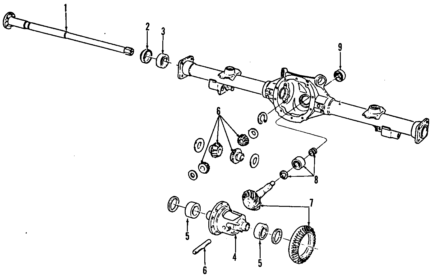 Diagram REAR AXLE. PROPELLER SHAFT. for your 2012 GMC Sierra 2500 HD 6.6L Duramax V8 DIESEL A/T 4WD Denali Crew Cab Pickup Fleetside 