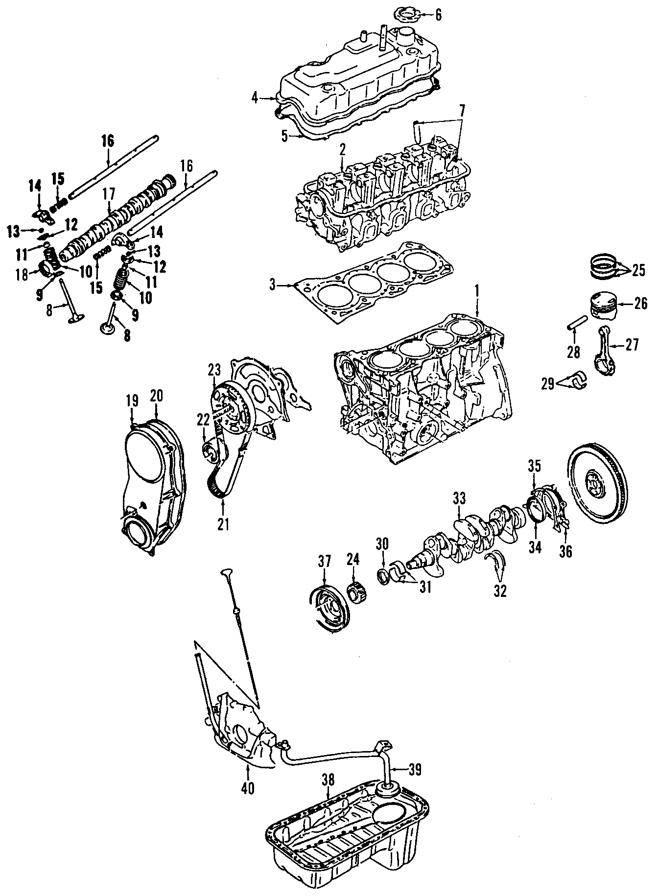 18CAMSHAFT & TIMING. CRANKSHAFT & BEARINGS. CYLINDER HEAD & VALVES. LUBRICATION. MOUNTS. PISTONS. RINGS & BEARINGS.https://images.simplepart.com/images/parts/motor/fullsize/T011040.png