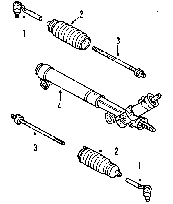 Diagram P/S PUMP & HOSES. STEERING GEAR & LINKAGE. for your 2005 Buick Century   