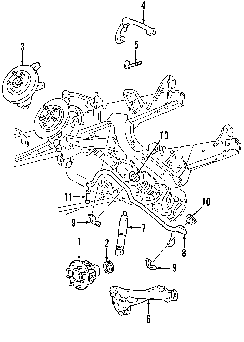 Diagram FRONT SUSPENSION. for your 2017 Ford F-150 2.7L EcoBoost V6 A/T RWD XL Extended Cab Pickup Fleetside 