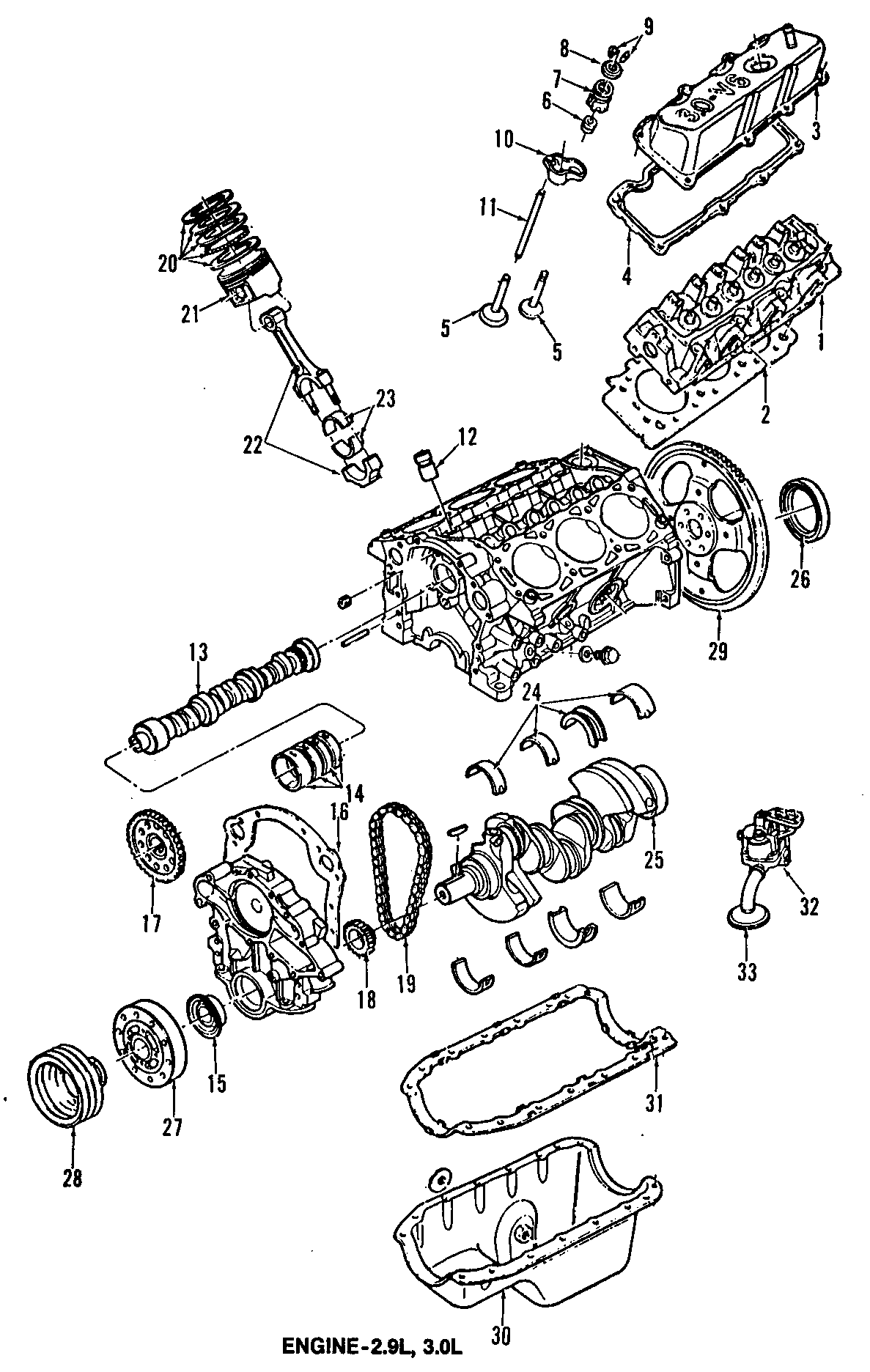 Diagram CAMSHAFT & TIMING. CRANKSHAFT & BEARINGS. CYLINDER HEAD & VALVES. LUBRICATION. MOUNTS. PISTONS. RINGS & BEARINGS. for your 2016 Lincoln MKZ   