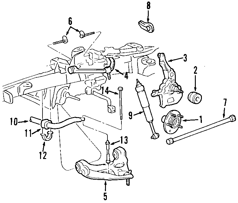 Diagram FRONT SUSPENSION. for your 2016 Ford F-150 3.5L EcoBoost V6 A/T 4WD XL Standard Cab Pickup Fleetside 