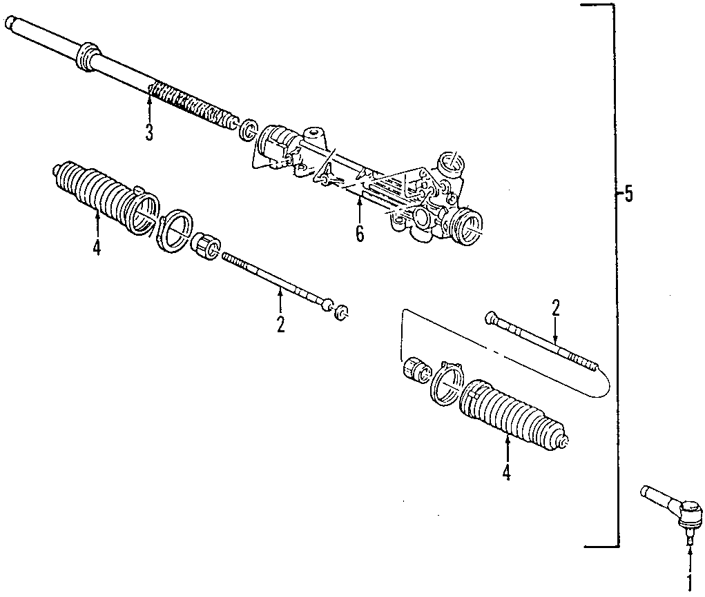 Diagram P/S PUMP & HOSES. STEERING COLUMN. STEERING GEAR & LINKAGE. for your 1997 Ford Ranger   