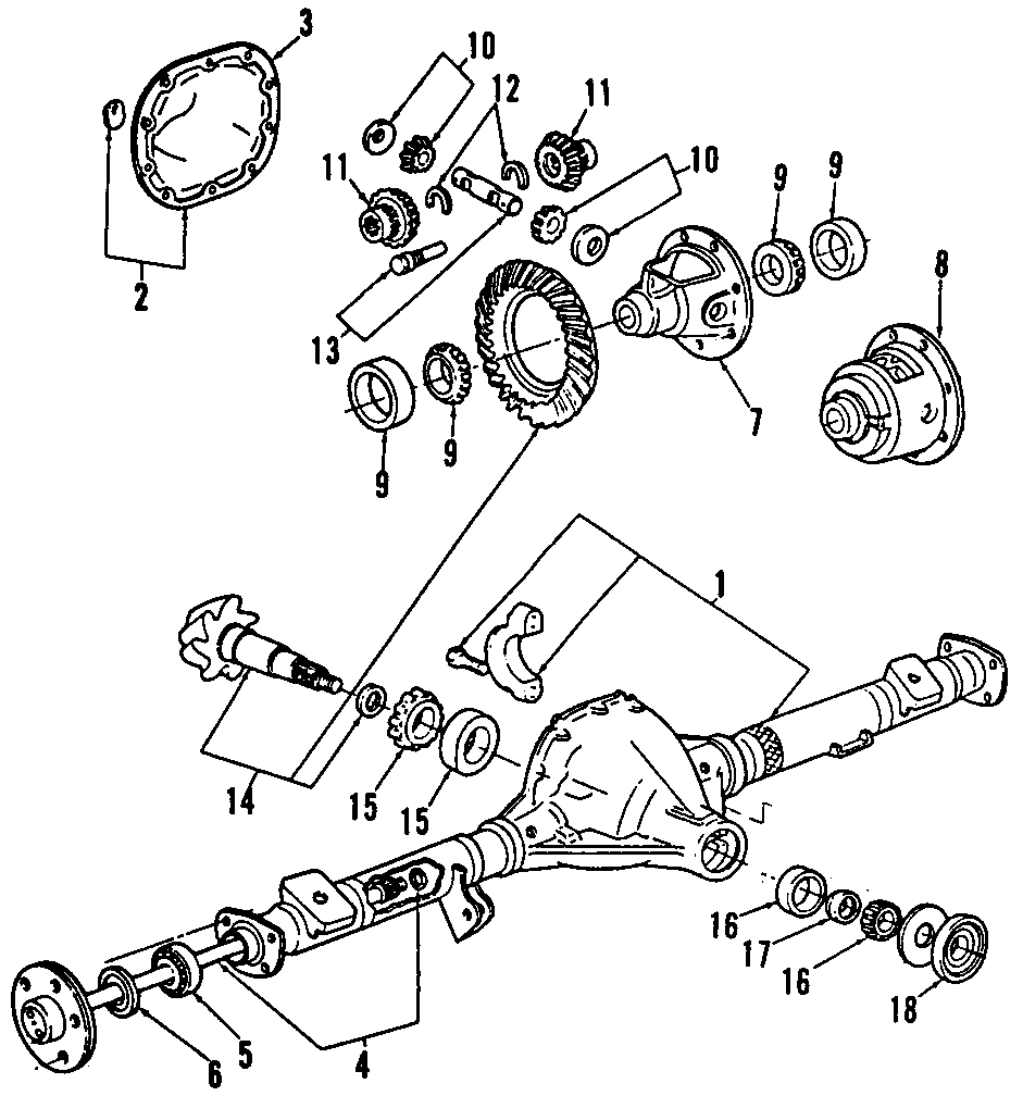 Diagram PROPELLER SHAFT. for your 2017 Ford F-150 5.0L V8 FLEX A/T RWD XL Standard Cab Pickup Fleetside 