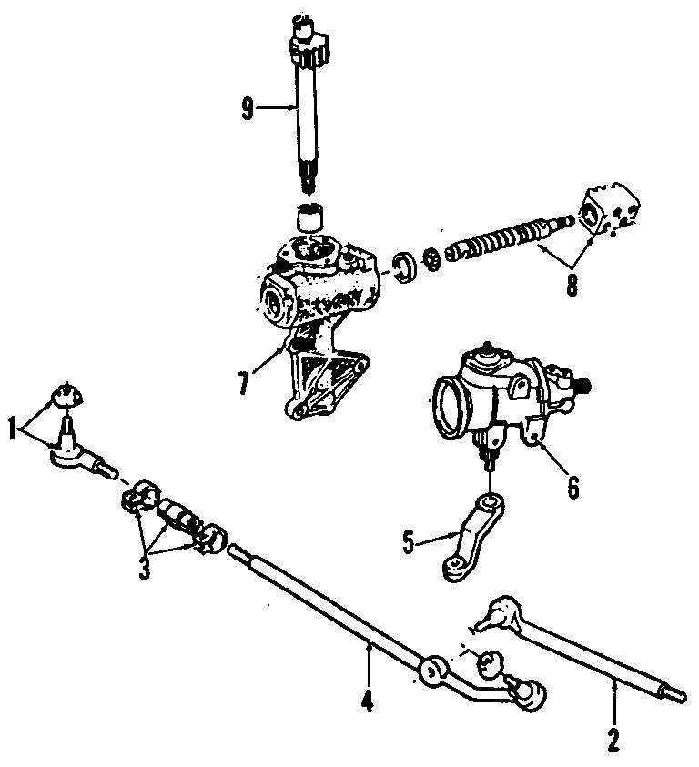 Diagram STEERING GEAR & LINKAGE. for your Ford F-250  