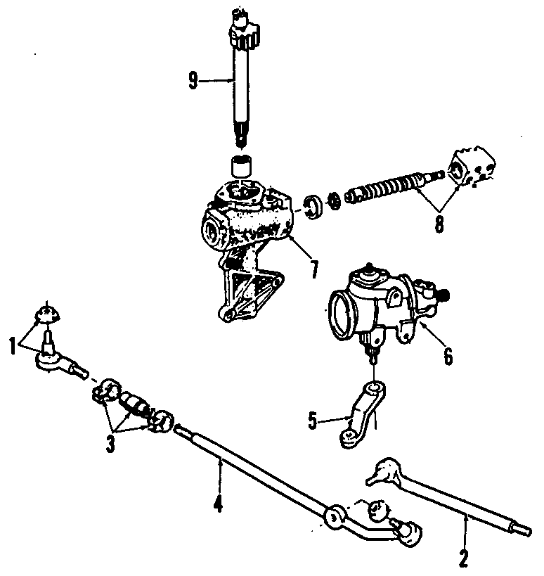 Diagram STEERING GEAR & LINKAGE. for your Ford F-250  