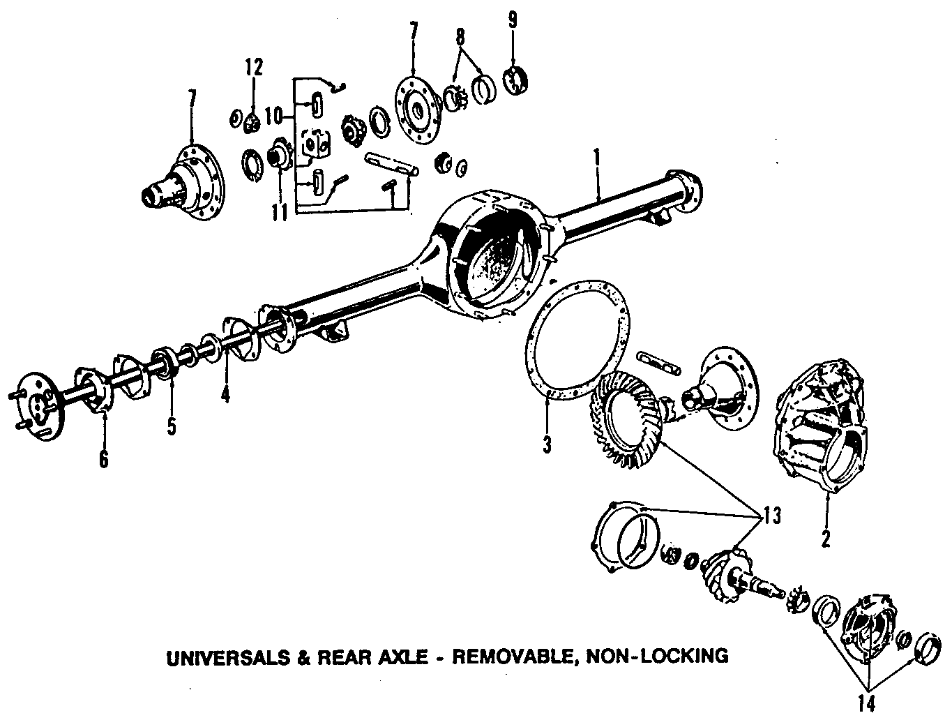 Diagram REAR AXLE. DIFFERENTIAL. PROPELLER SHAFT. for your 2008 Ford F-150  Harley-Davidson Edition Crew Cab Pickup Fleetside 