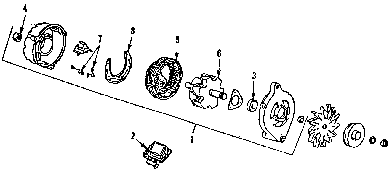 Diagram ALTERNATOR. for your 2021 Ford Mustang   