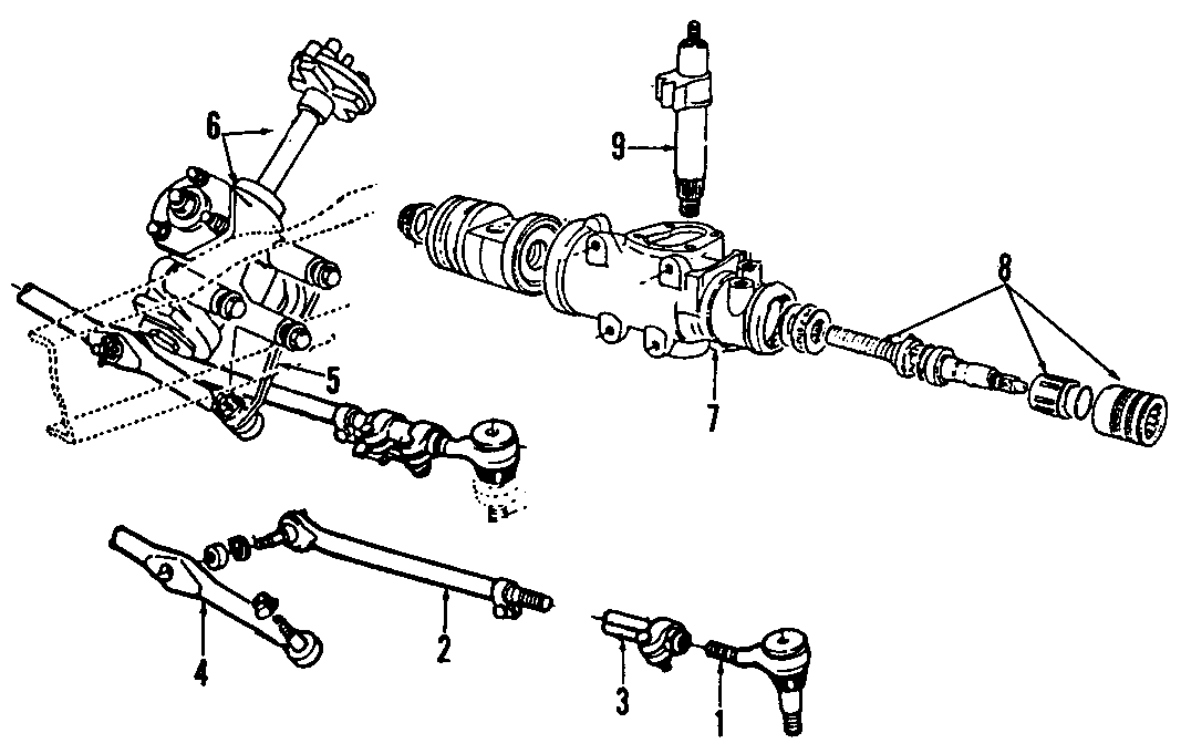 P/S PUMP & HOSES. STEERING GEAR & LINKAGE. Diagram